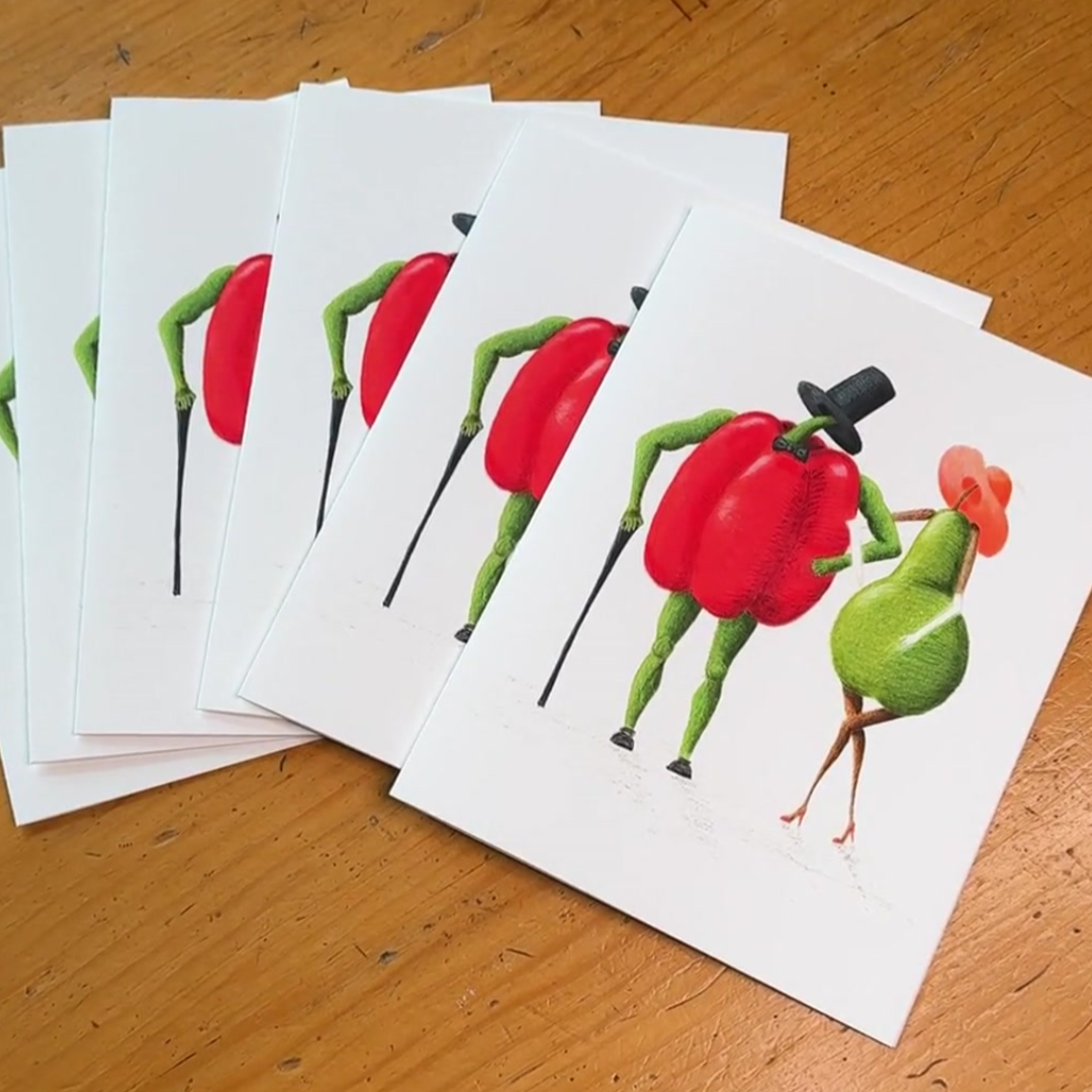 Pepper and Pear notecards